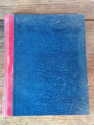 Livro antigo ilustrado sobre a Segunda Guerra Mund