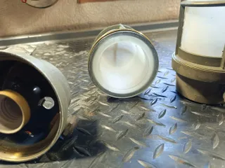 Juego de 2 faroles dorados