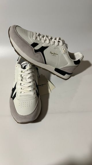 Pepe Jeans Brit Supra Blancas/Gris Talla 42