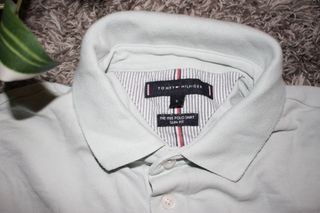 Polo Tommy Hilfiger bianco/turchese