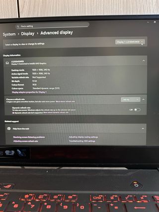 Asus ROG Zephyrus M15 i7 10th gen 2070 16gb ram