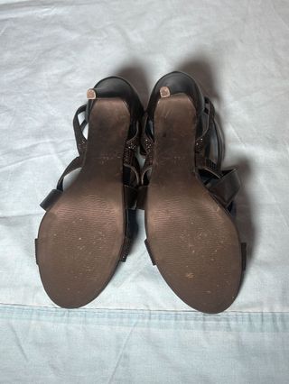 Sandalias Tacón Anna Field Talla 45 Negras