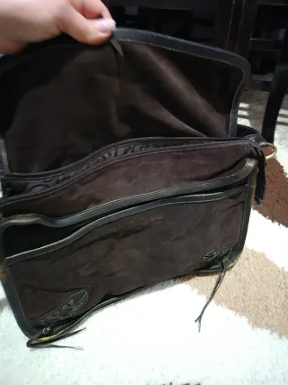 Bolso de cuero estilo boho