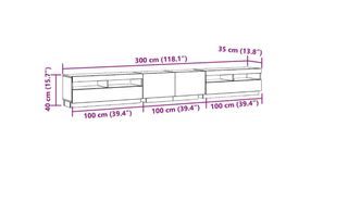 Mueble TV LED Madera Marrón