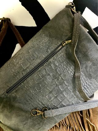 Lote 3 bolsos serraje y piel