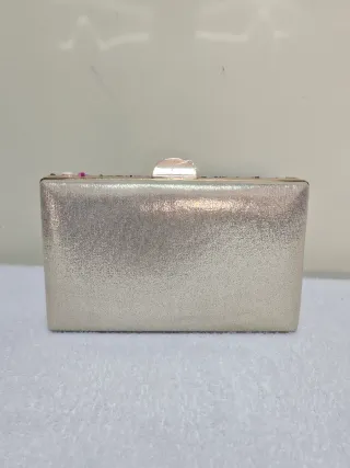 Bolso de fiesta clutch piedras multicolor