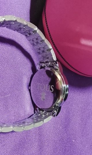 Reloj Plateado Tous Ositos Relieve