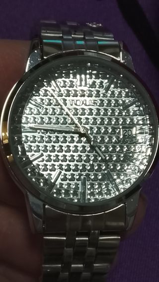 Reloj Plateado Tous Ositos Relieve
