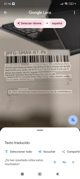 Funda Tablet con Teclado Rosa