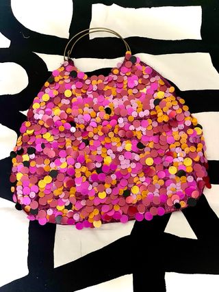 Bolso de fiesta lentejuelas fucsia