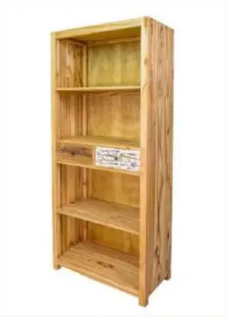 Scaffale in Teak Riciclato 80x40x180cm