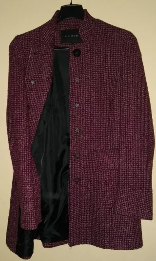 Abrigo DI-BYE Mujer. Rosa y Negro Talla 42