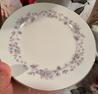 9 Piatti Piani Porcellana Floreale