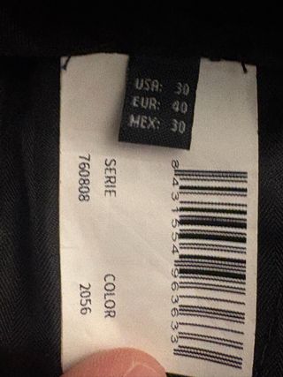 Traje Negro Centauro Talla M