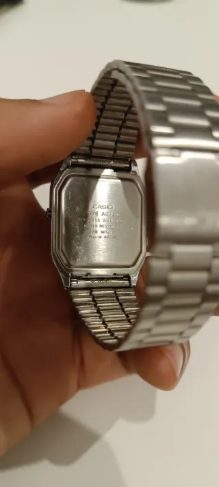 Reloj Casio Analógico-Digital Plata Blanco