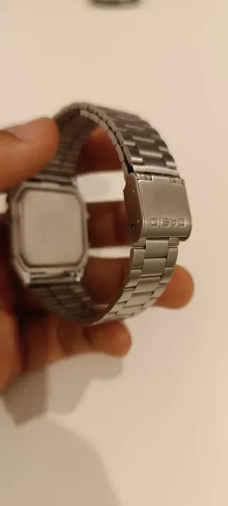 Reloj Casio Analógico-Digital Plata Blanco