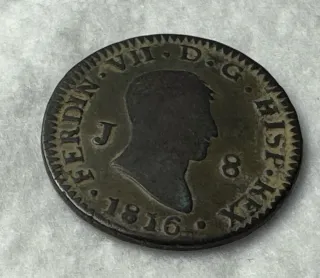 Moneda Fernando VII 1816