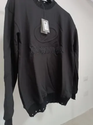 Felpa Balenciaga Uomo M Nera