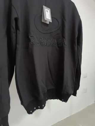 Felpa Balenciaga Uomo M Nera