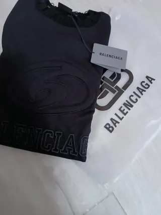Felpa Balenciaga Uomo M Nera
