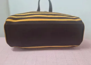 Bolso Bimba y Lola Piel y Lona Rayas