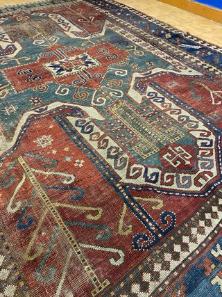 Alfombra Kazak Antigua Tejida a Mano