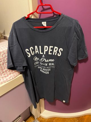 Camiseta Scalpers gris hombre manga corta