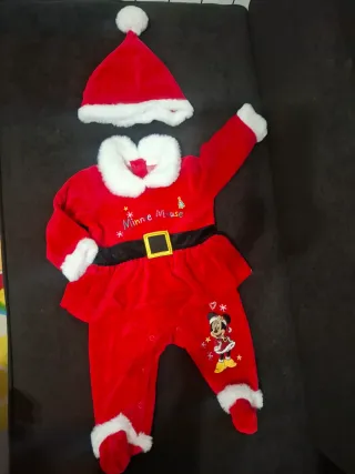 Traje Papá Noel Minnie Mouse Bebé 3/6 meses