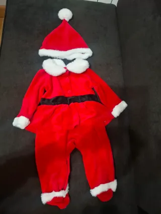 Traje Papá Noel Minnie Mouse Bebé 3/6 meses