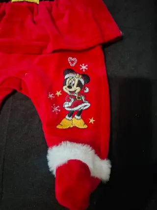 Traje Papá Noel Minnie Mouse Bebé 3/6 meses