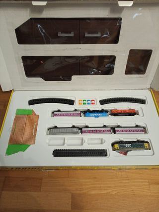 Tren Eléctrico 2 TRAINS Super Circuito