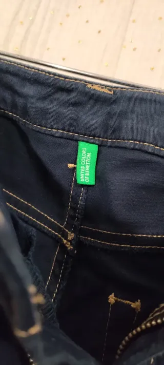 Calças Benetton Azuis Tamanho M