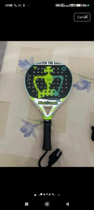 Pala de pádel Black Crown