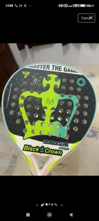 Pala de pádel Black Crown