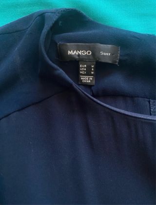 Vestido azul oscuro Mango Talla M
