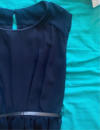Vestido azul oscuro Mango Talla M