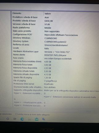 Notebook Acer Aspire E5-571 Nero