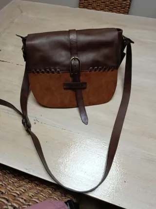Bolso Pikolinos Cuero Marrón Nuevo