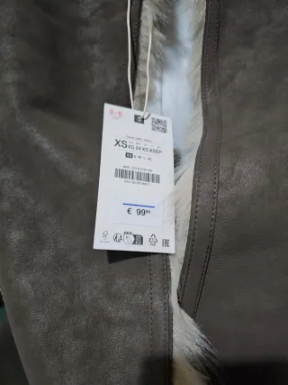 Abrigo largo Zara doble cara marrón