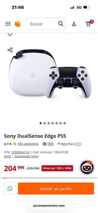 ¡SOLO HOY 400€! Ps5 + Mando DualSenseEdge