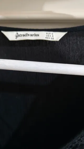 Blusa Stradivarius Negra Talla XS