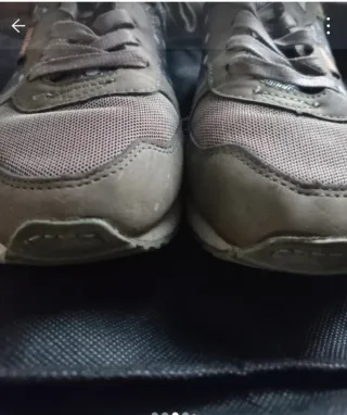 Zapatillas Mustang mujer cordones verde lunares