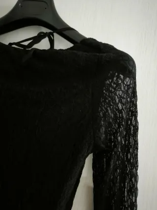 Vestido largo negro Zara