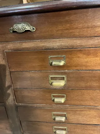 Mueble Farmacia Antiguo Madera y Cristal