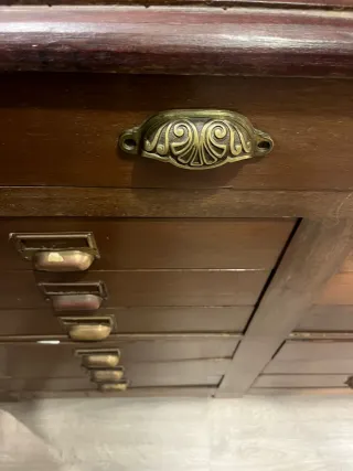 Mueble Farmacia Antiguo Madera y Cristal