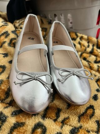 Bailarinas plateadas MNG Talla 31
