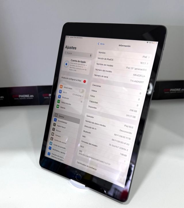 iPad 9 10.2 (2021) A2604 Wifi+SIM Gris