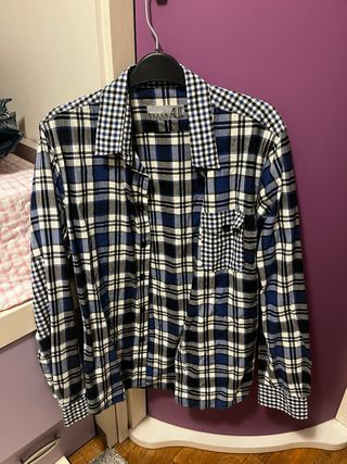 Camisa cuadros talla L green coast