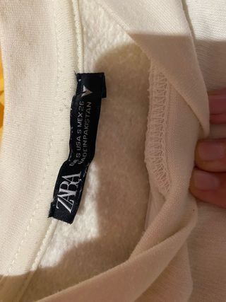 Sudadera Zara Blanca