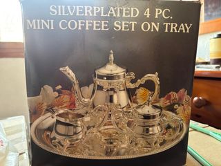 Mini Set Café Plata 4 Pzas.